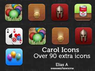 可爱圆角桌面图标-CAROL Extra Icons